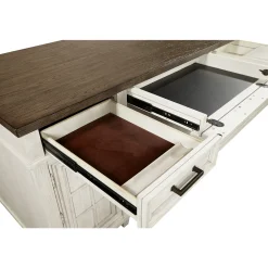 Andover Sit/Stand L-Shaped Desk with Hutch - 69