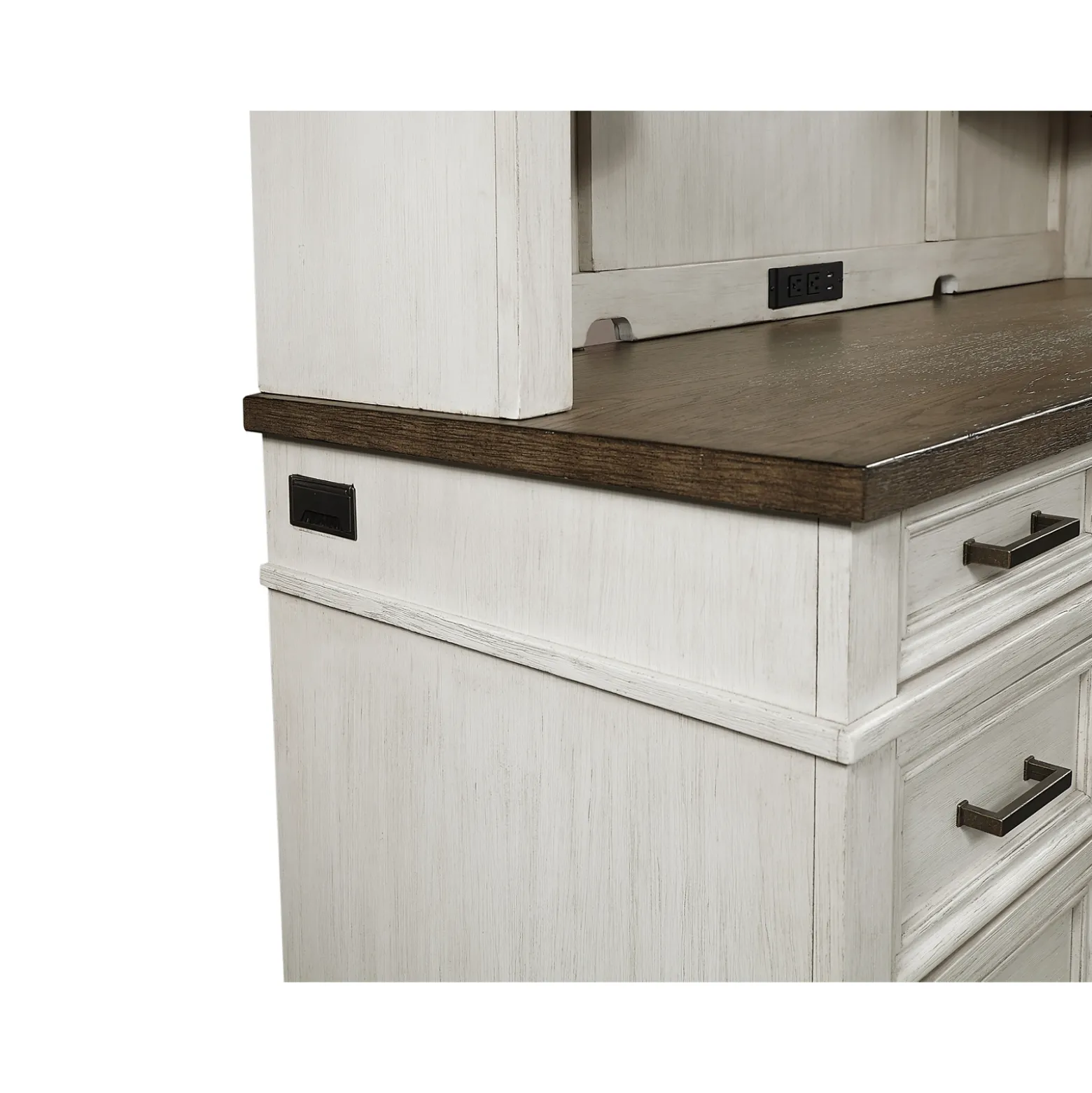 Andover Sit/Stand L-Shaped Desk with Hutch - 69"W x 73"D