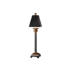 Antiqued Twisted Base Lamp