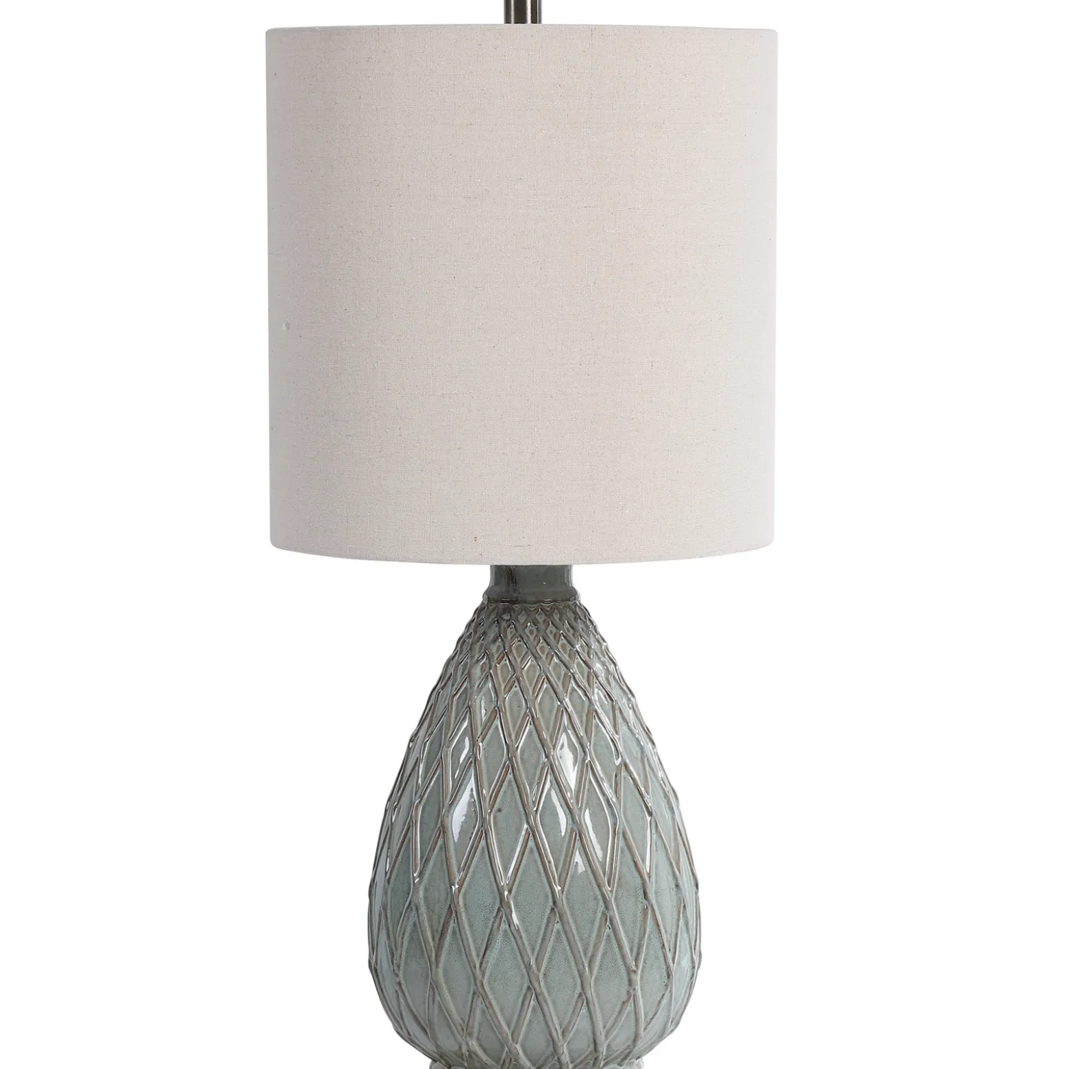 Aqua Rusted Ceramic Table Lamp