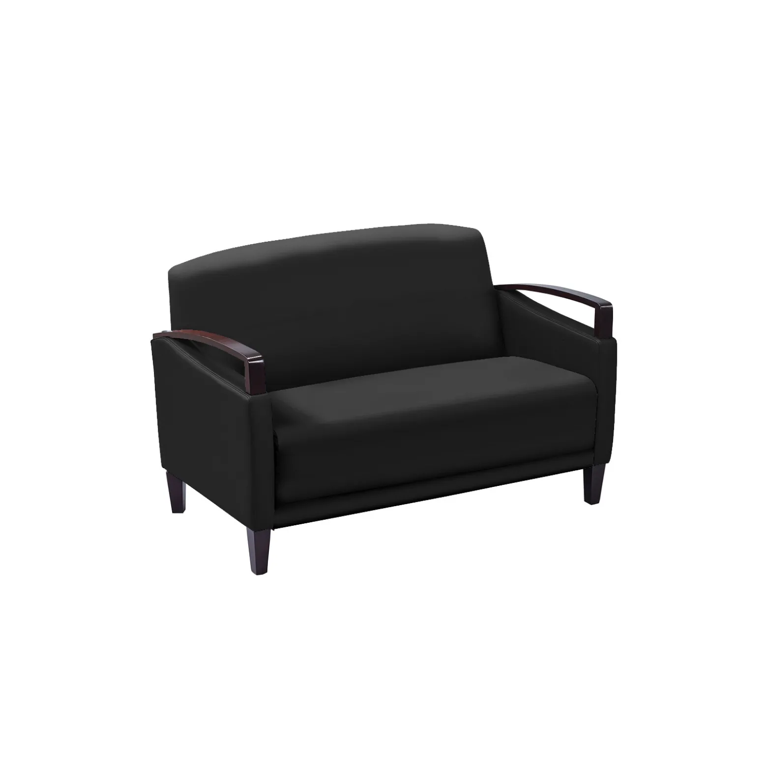 Arc Polyurethane Loveseat and Arm Chair Set