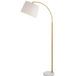 Arched Gold Metal Floor Lamp