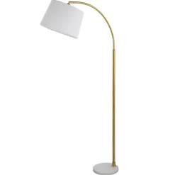 Arched Gold Metal Floor Lamp