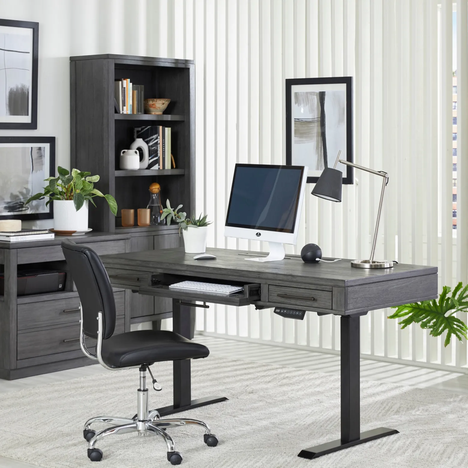 Argenta Adjustable Height Desk - 60"W x 28"D