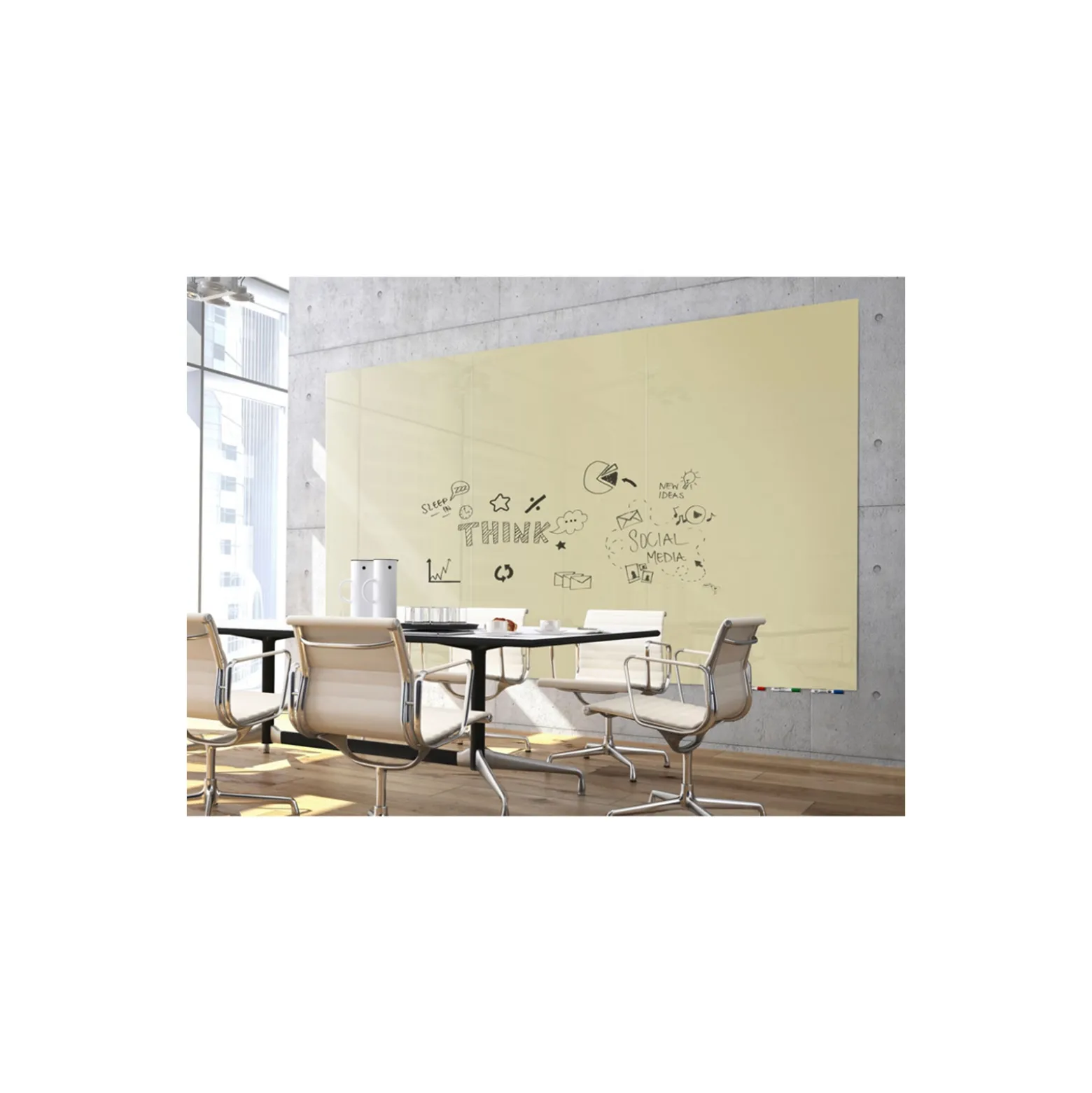 Aria Glass Marker Board - 4'x4'