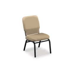 Armless Big and Tall Vinyl Stack Chair - 500 lb Weight Capacity