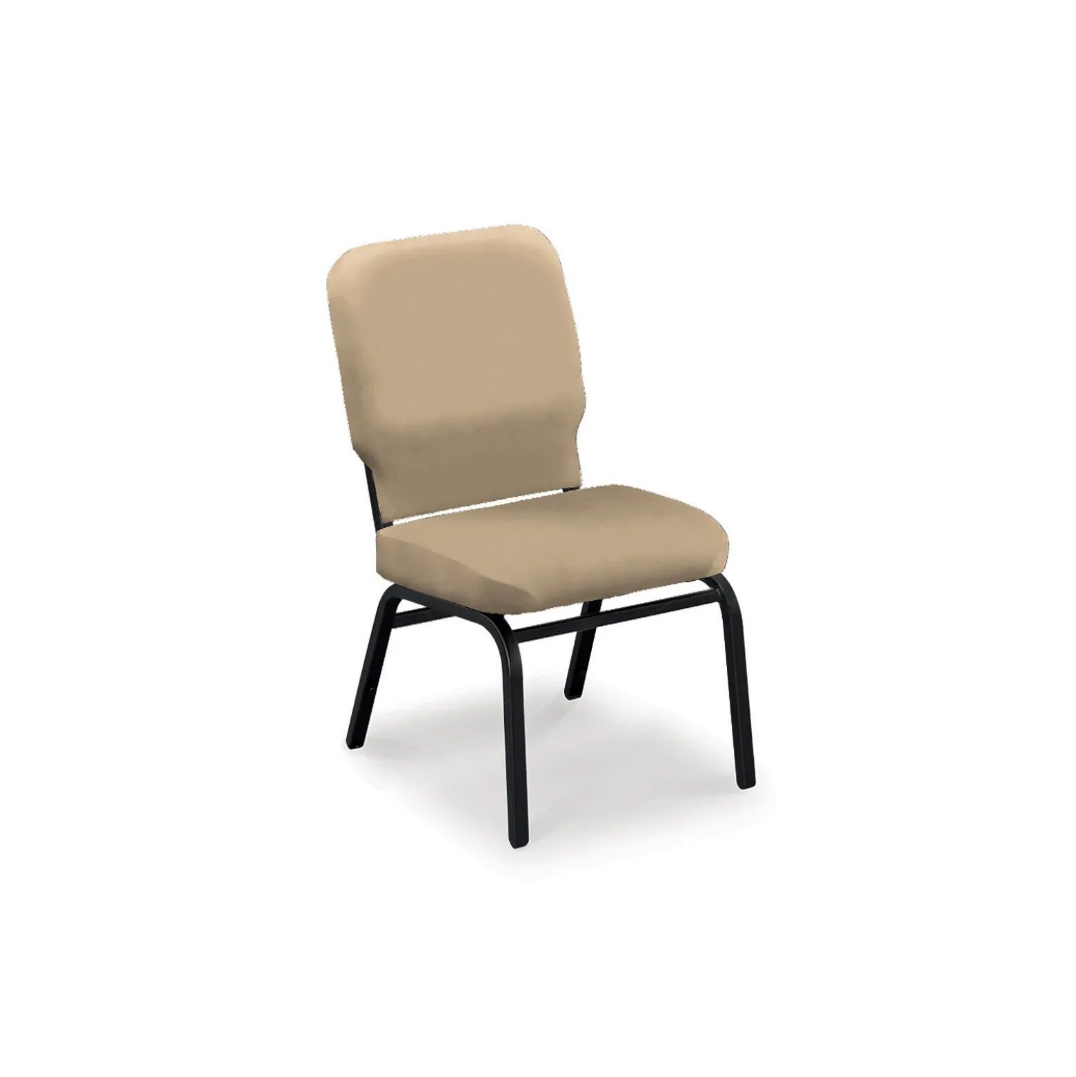 Armless Big and Tall Vinyl Stack Chair - 500 lb Weight Capacity