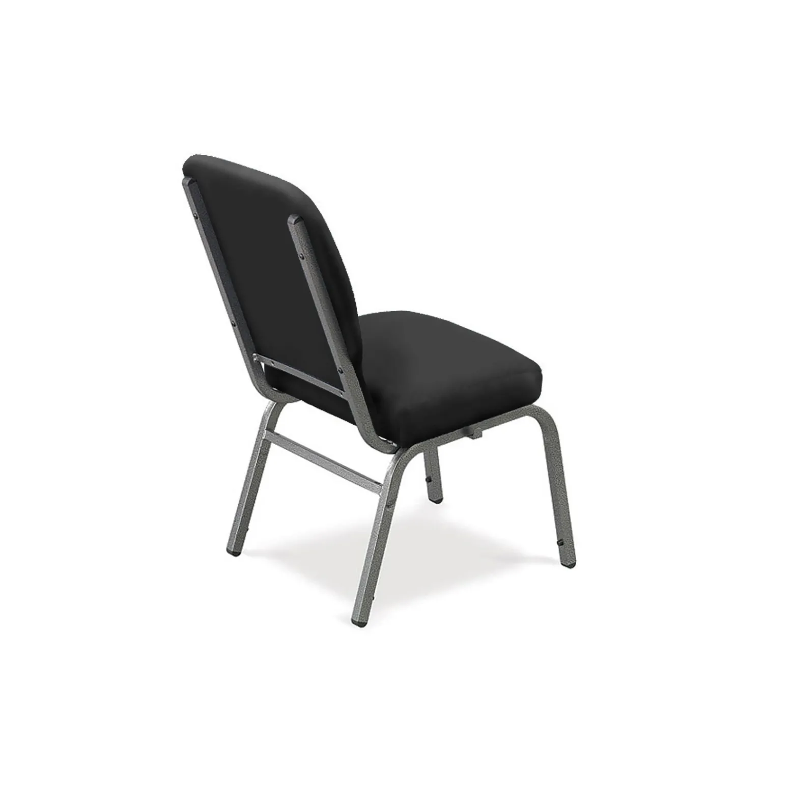 Armless Big and Tall Vinyl Stack Chair - 500 lb Weight Capacity