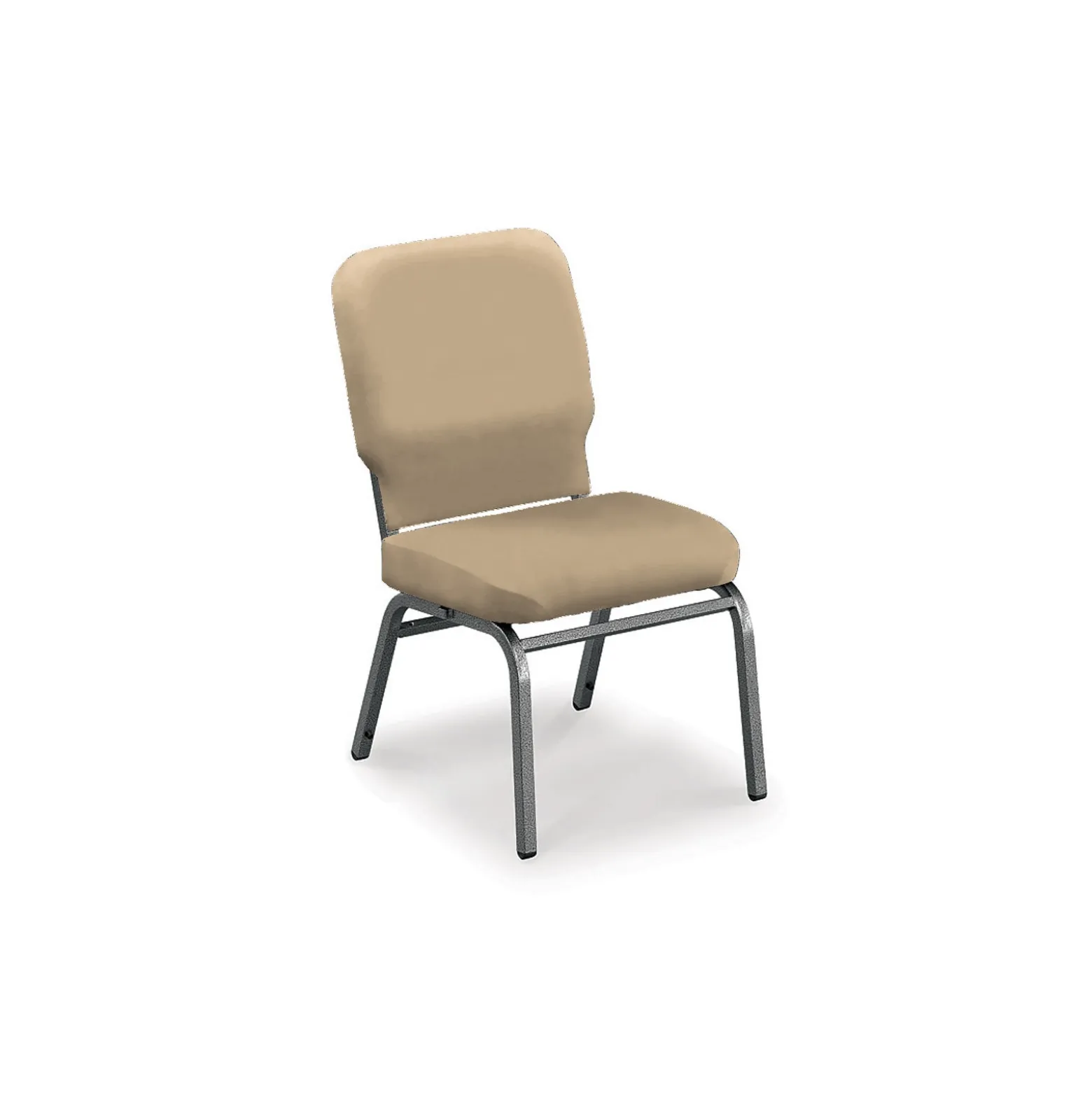 Armless Big and Tall Vinyl Stack Chair - 500 lb Weight Capacity
