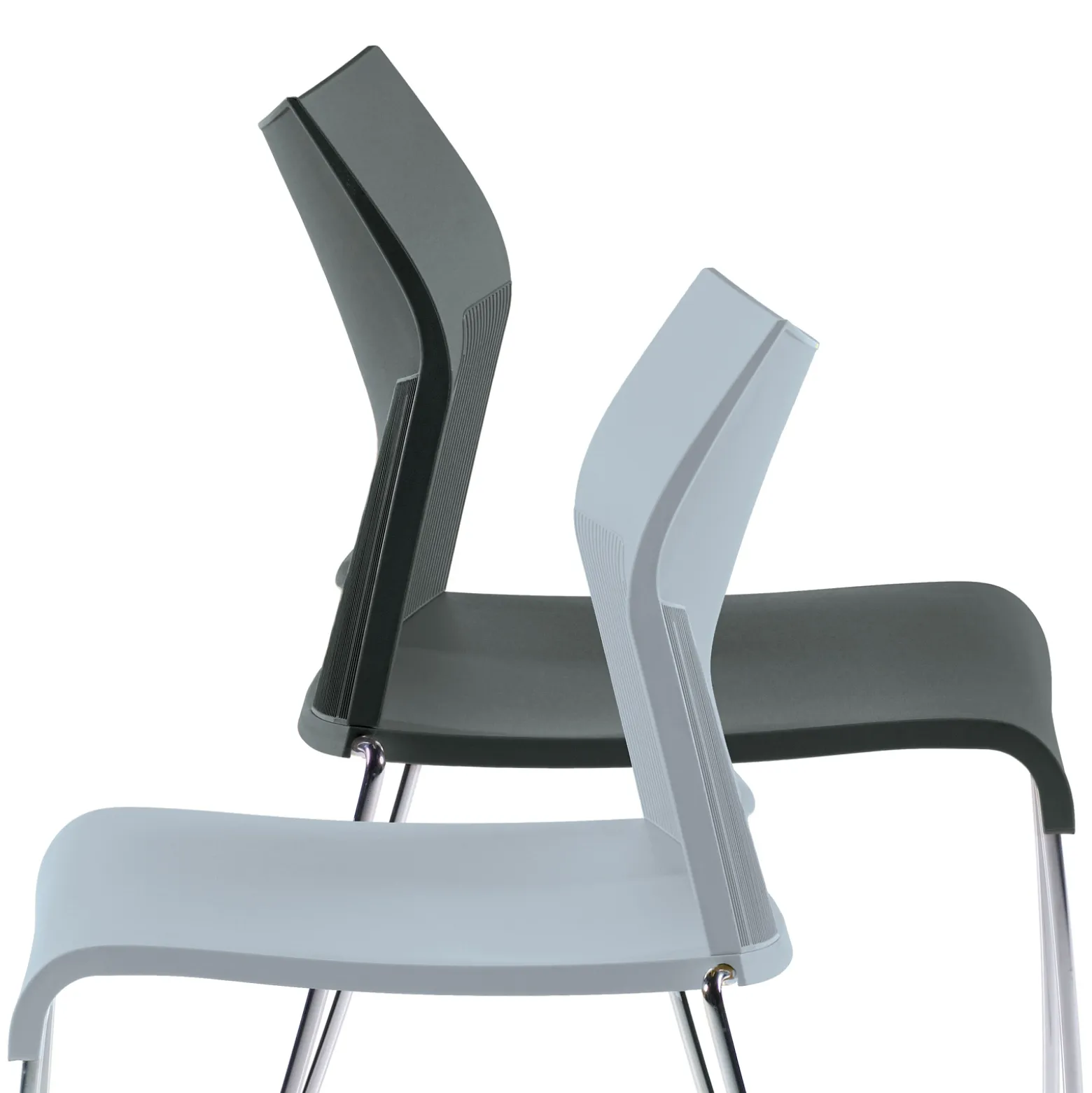 Armless Sled Base Stack Chair