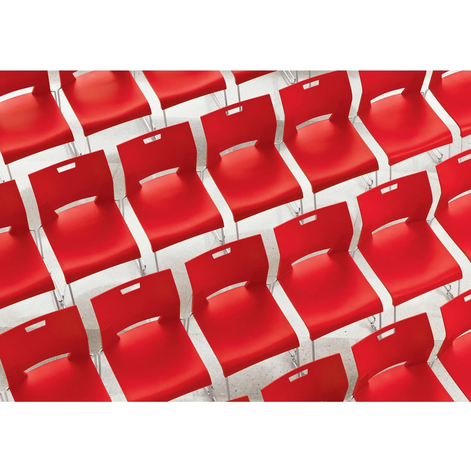 Armless Sled Base Stack Chair