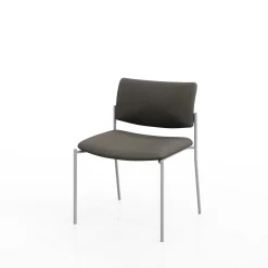 Armless Upholstered Back Extra Wide Guest Chair