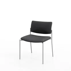 Armless Upholstered Back Extra Wide Guest Chair
