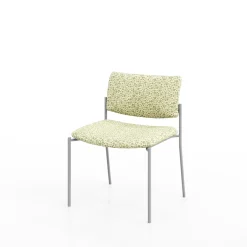 Armless Upholstered Back Extra Wide Guest Chair