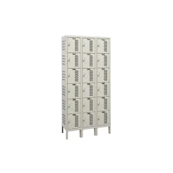 Assembled 36"W x 15"D Six Tier Ventilated Locker