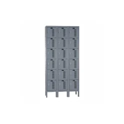 Assembled 36"W x 15"D Six Tier Ventilated Locker
