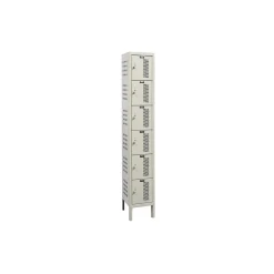 Assembled 12"W x 15"D Six Tier Ventilated Locker
