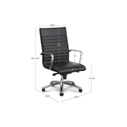 At Work 8' Conference Table and Harper Chairs (6) Set - 96"W x 42"D