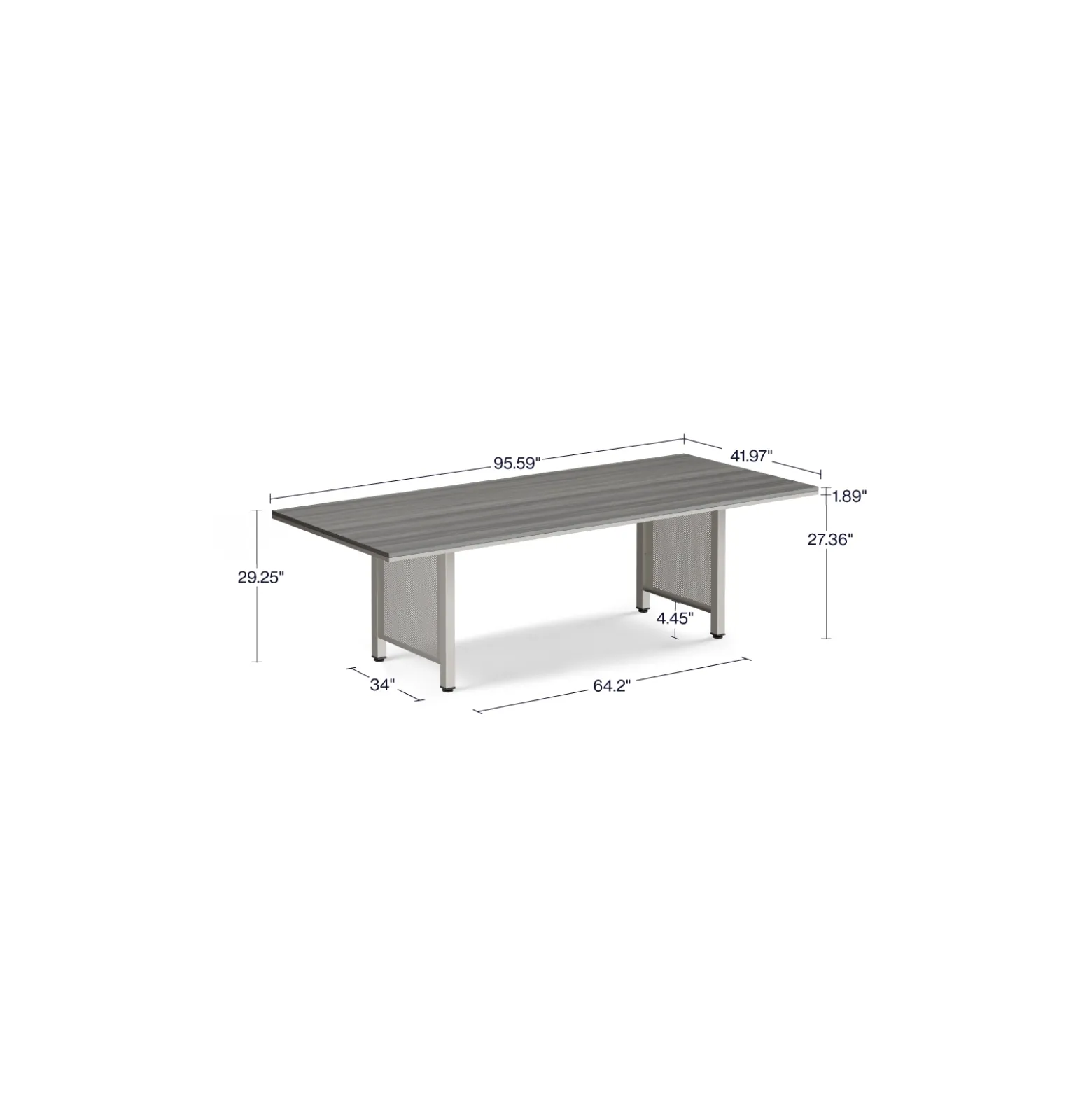 At Work 8' Conference Table - 96"W x 42"D