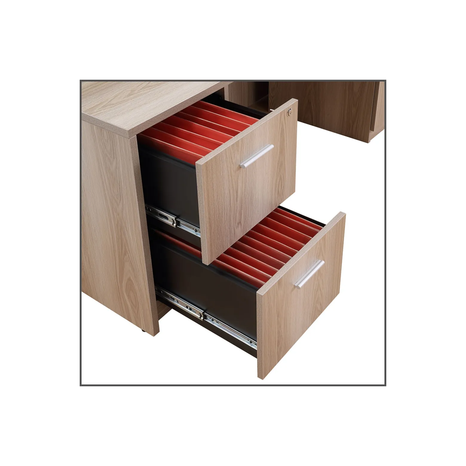 At Work 2 Drawer File Pedestal - 16"W x 22"D