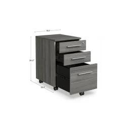 At Work 3 Drawer Mobile File Pedestal - 17