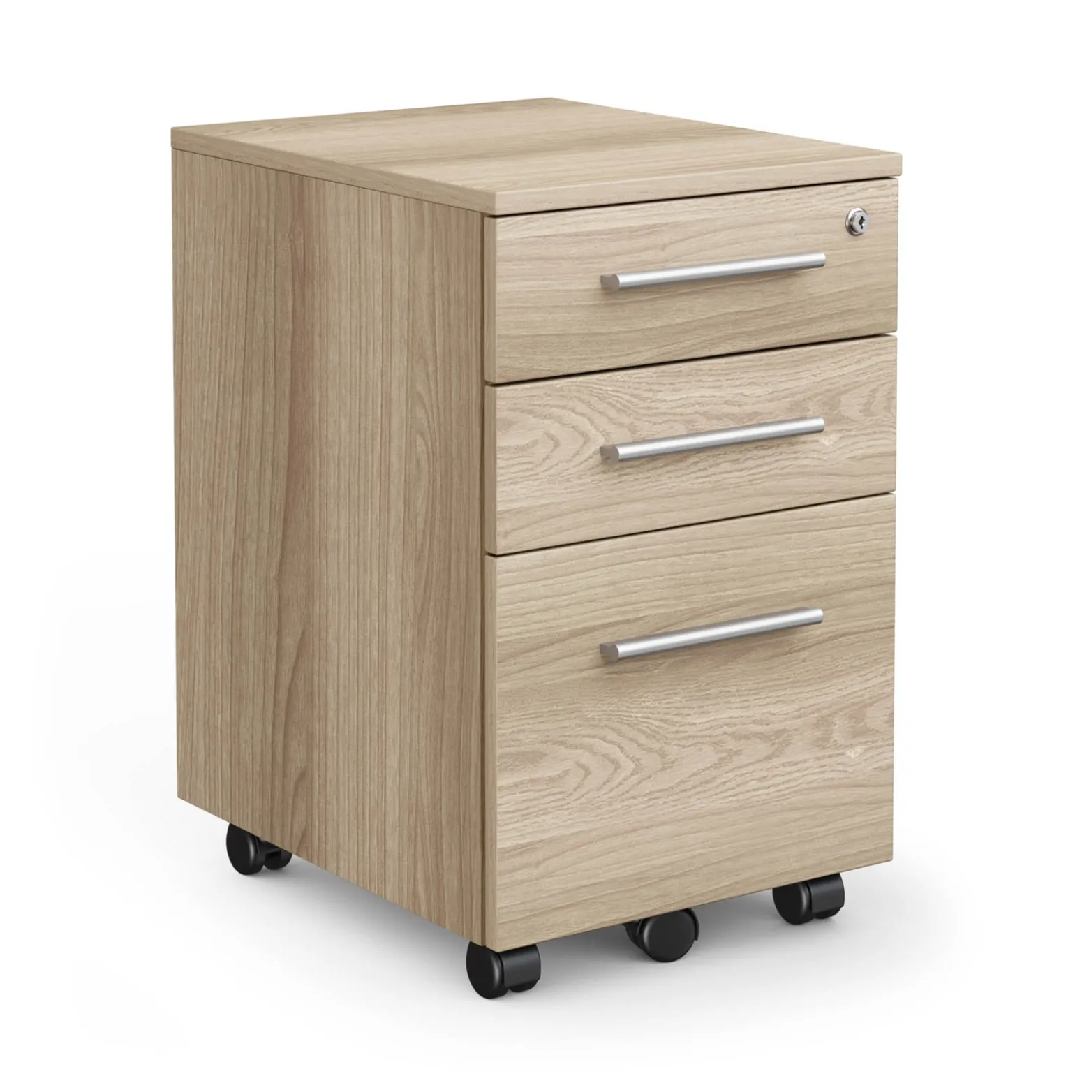 At Work 3 Drawer Mobile File Pedestal - 17"W x 21"D