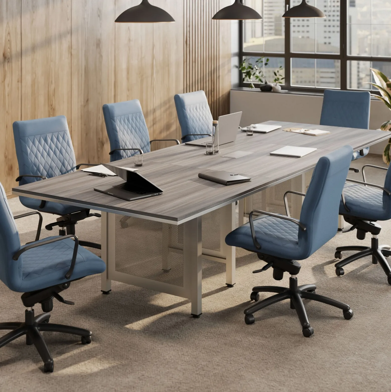 At Work 11' Expandable Conference Table - 130"W x 48"D
