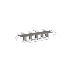 At Work 16' Expandable Conference Table - 189