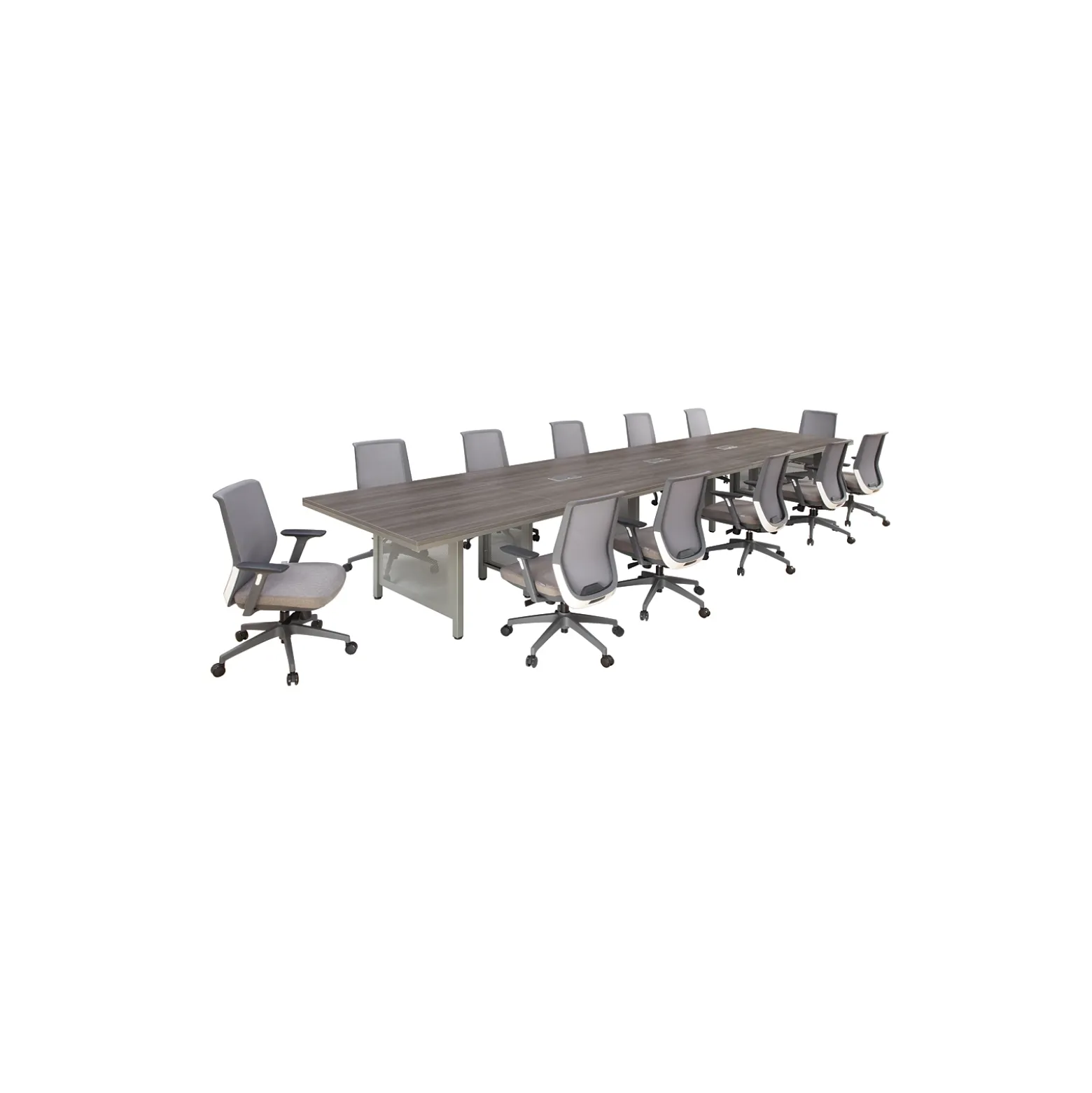 At Work 20' Expandable Conference Table - 240"W x 48"D