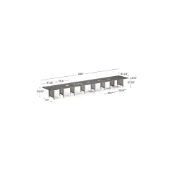 At Work 24' Expandable Conference Table - 288