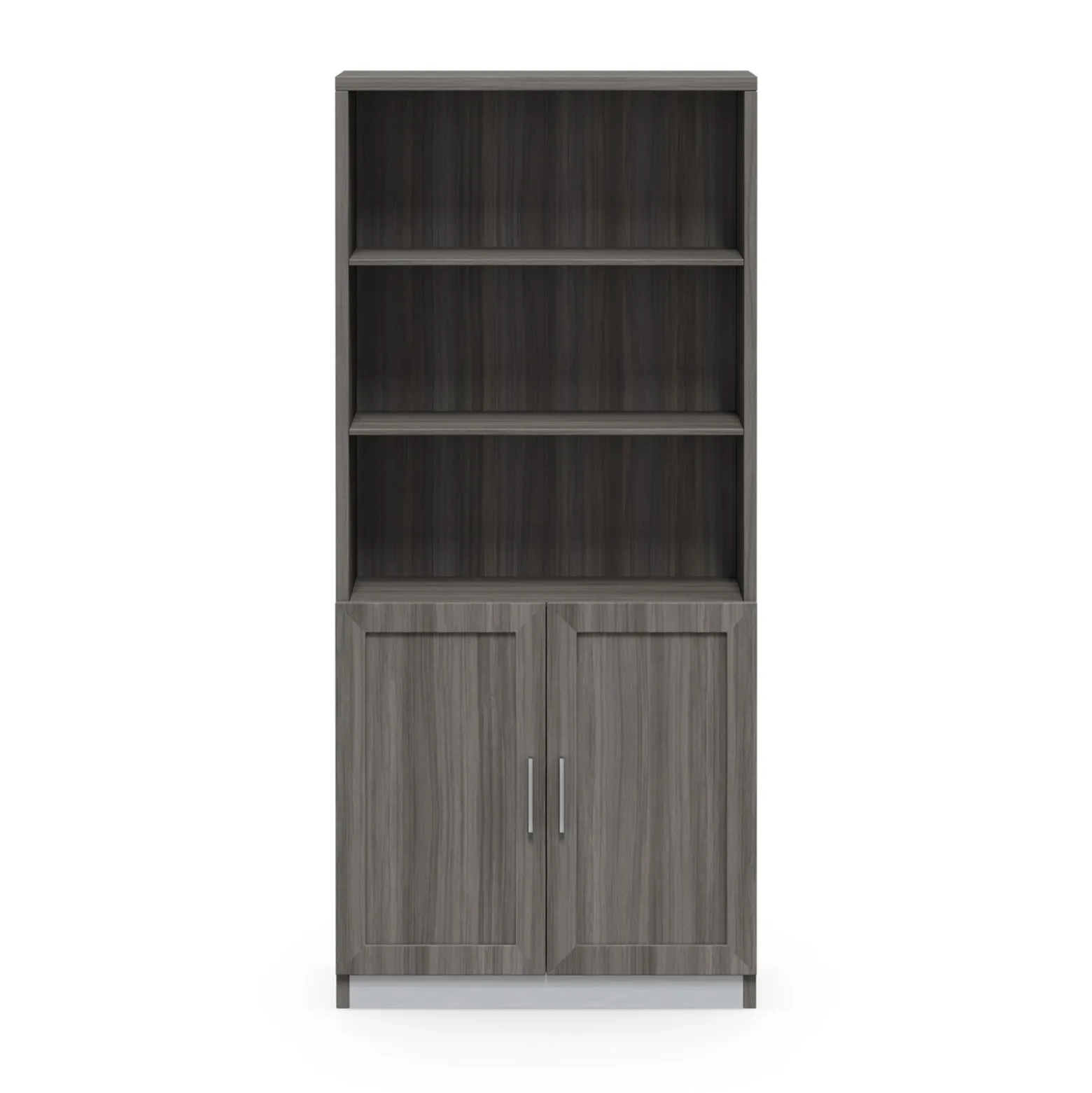 At Work 5 Shelf Bookcase with Doors - 32"W x 12"D x 72"H