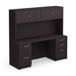 At Work Credenza and Hutch Set 71"W x 23"D