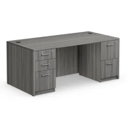 At Work Double Pedestal Desk - 71