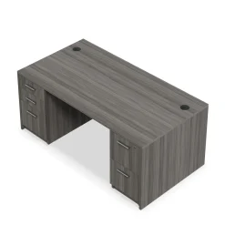 At Work Double Pedestal Desk - 66