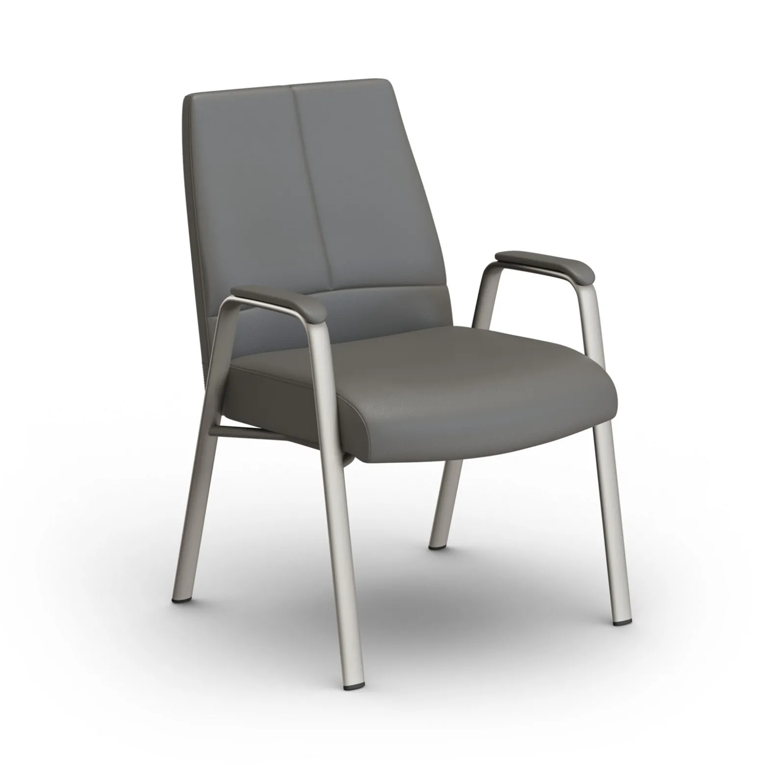 At Work Faux Leather Guest Chair