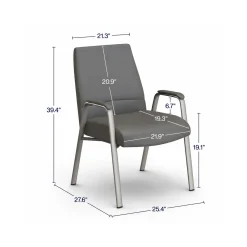 At Work Faux Leather Guest Chair