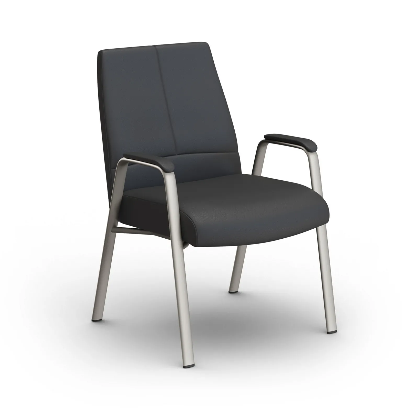 At Work Faux Leather Guest Chair