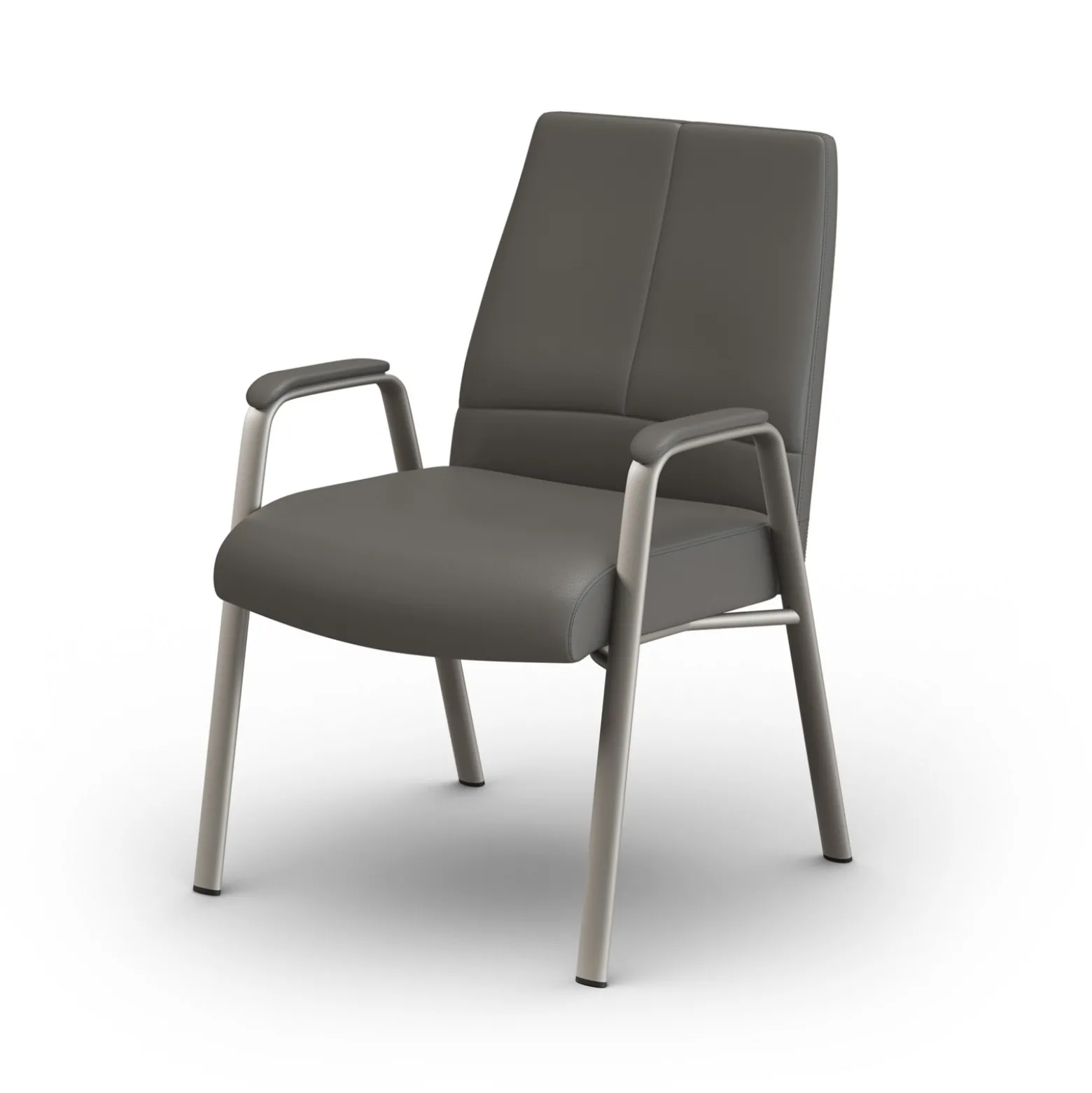 At Work Faux Leather Guest Chair