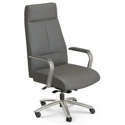 At Work Faux Leather High-Back Executive Office Chair