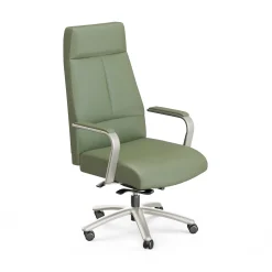 At Work Faux Leather High-Back Executive Office Chair