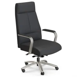 At Work Faux Leather High-Back Executive Office Chair