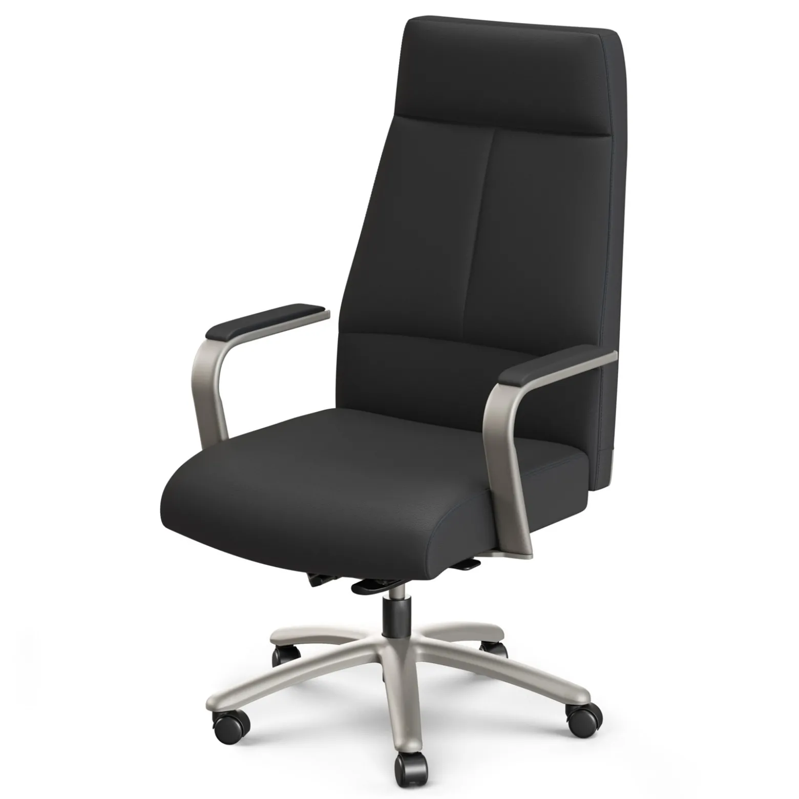 At Work Faux Leather High-Back Executive Office Chair