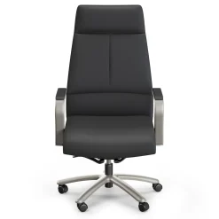 At Work Faux Leather High-Back Executive Office Chair