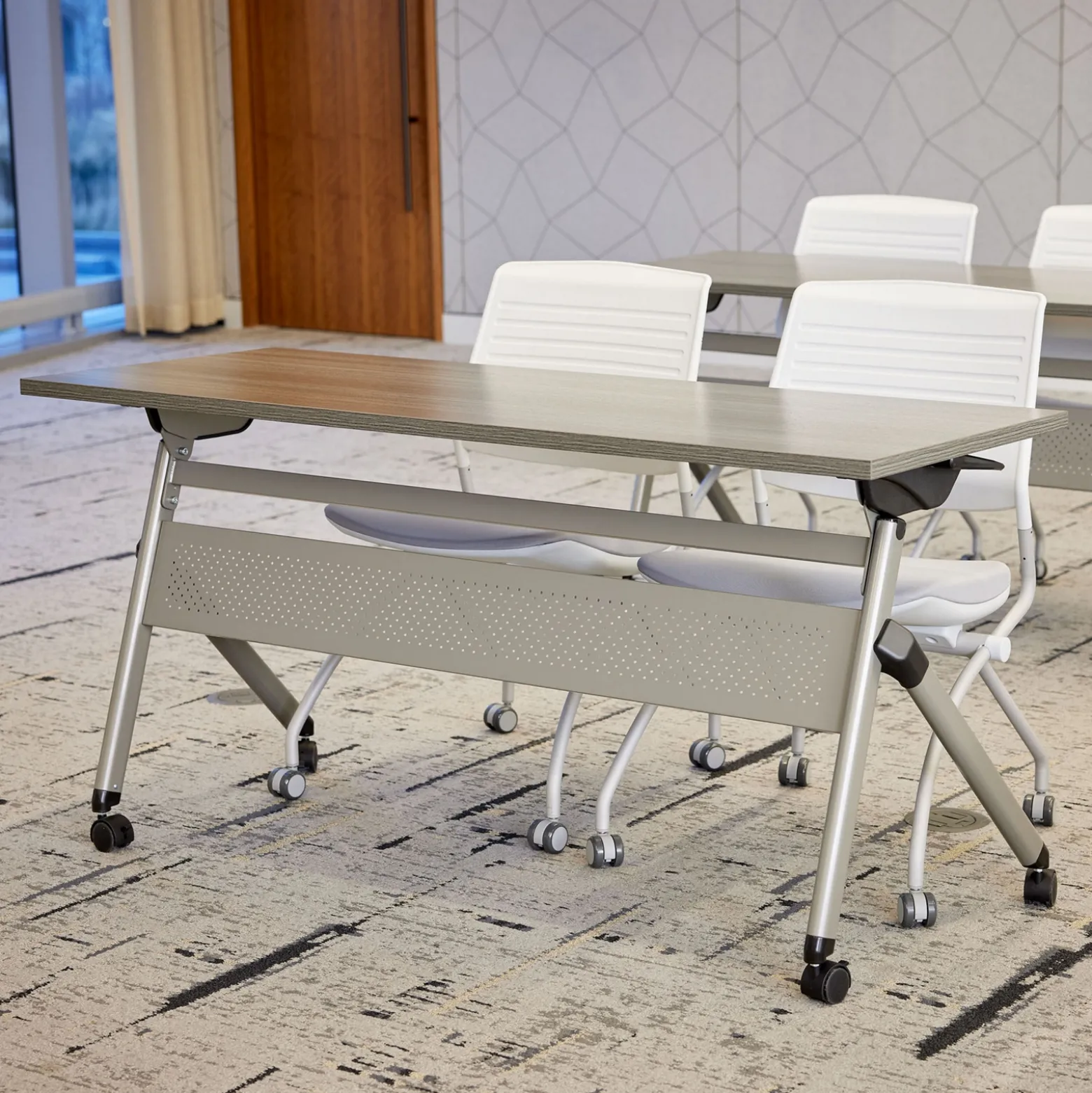 At Work Flip Top Training Table - 60"W x 24"D