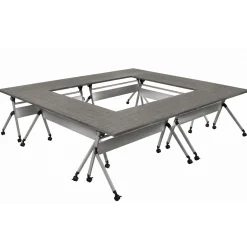 At Work Flip Top Training Tables - Set of Six - 60"W x 24"D
