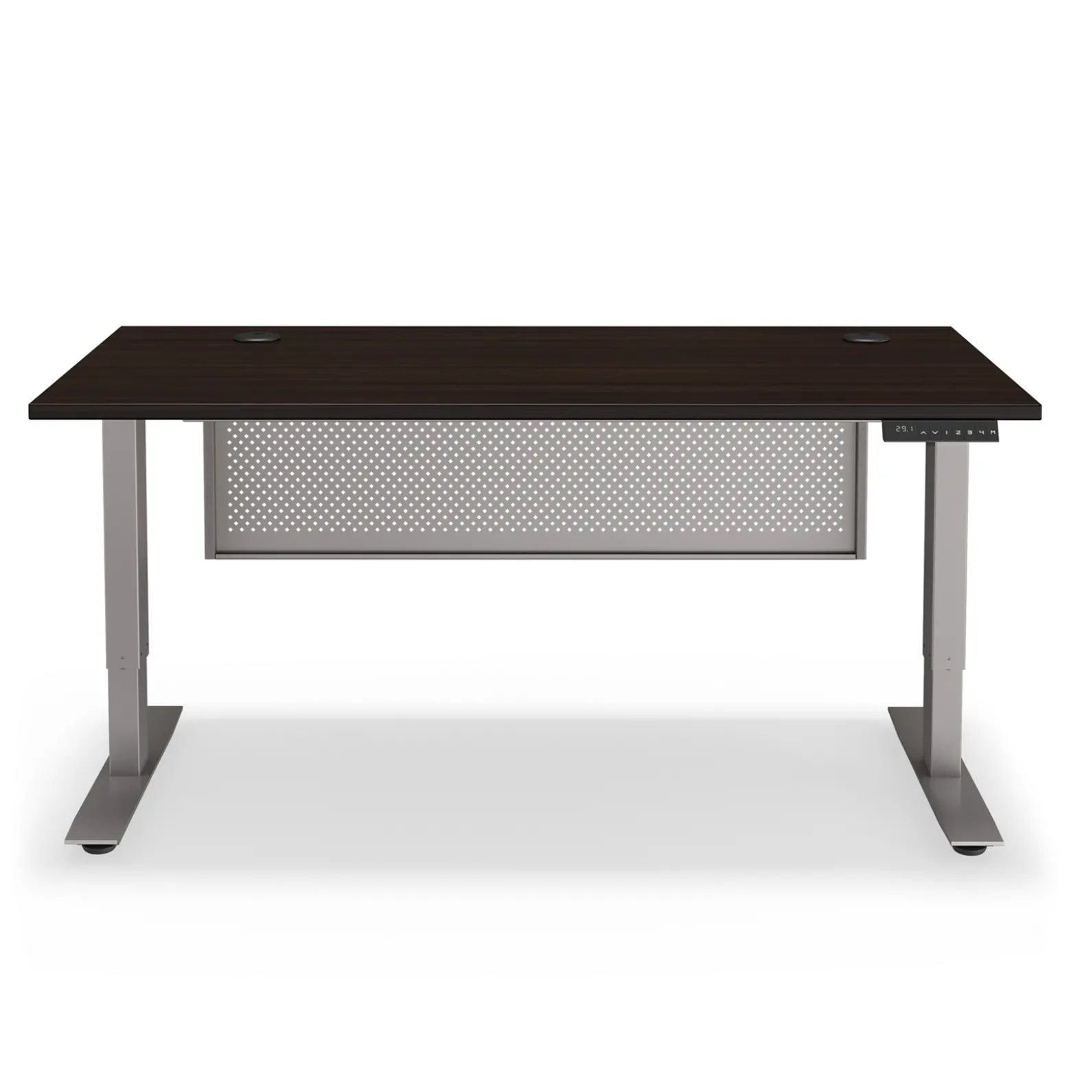 At Work Height Adjustable Standing Desk with Modesty Panel - 60"Wx30"D