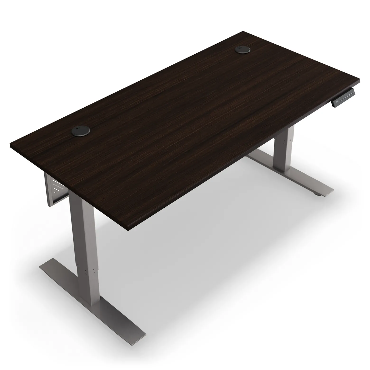 At Work Height Adjustable Standing Desk with Modesty Panel - 60"Wx30"D