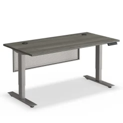 At Work Height Adjustable Standing Desk with Modesty Panel - 60