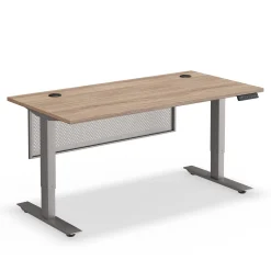 At Work Height Adjustable Standing Desk with Modesty Panel - 60