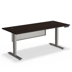 At Work Height Adjustable Standing Desk with Modesty Panel - 71"Wx30"D